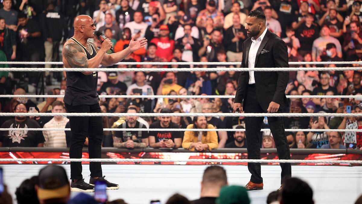 Jinder Mahal was interrupted by The Rock on Raw Day 1 (Image: wwe.com).