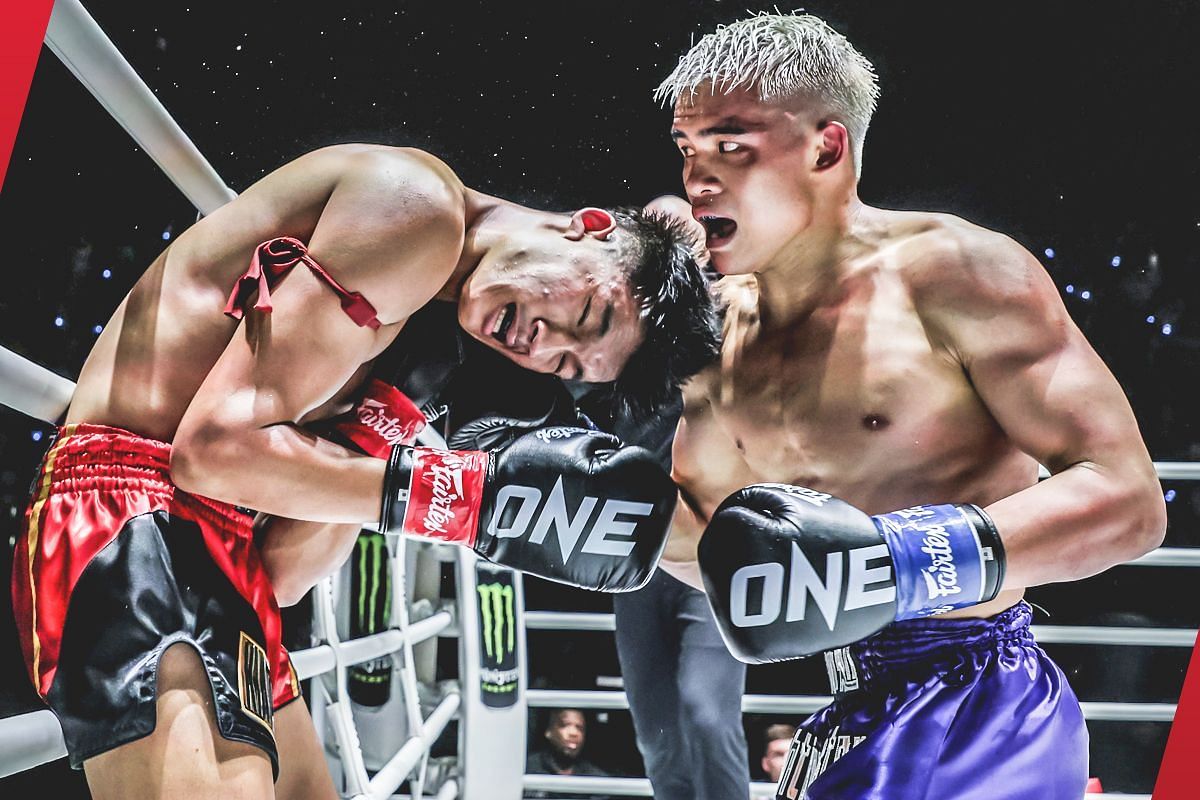 Zhang Peimian fighting Aliff Sor Dechapan | Image credit : ONE Championship