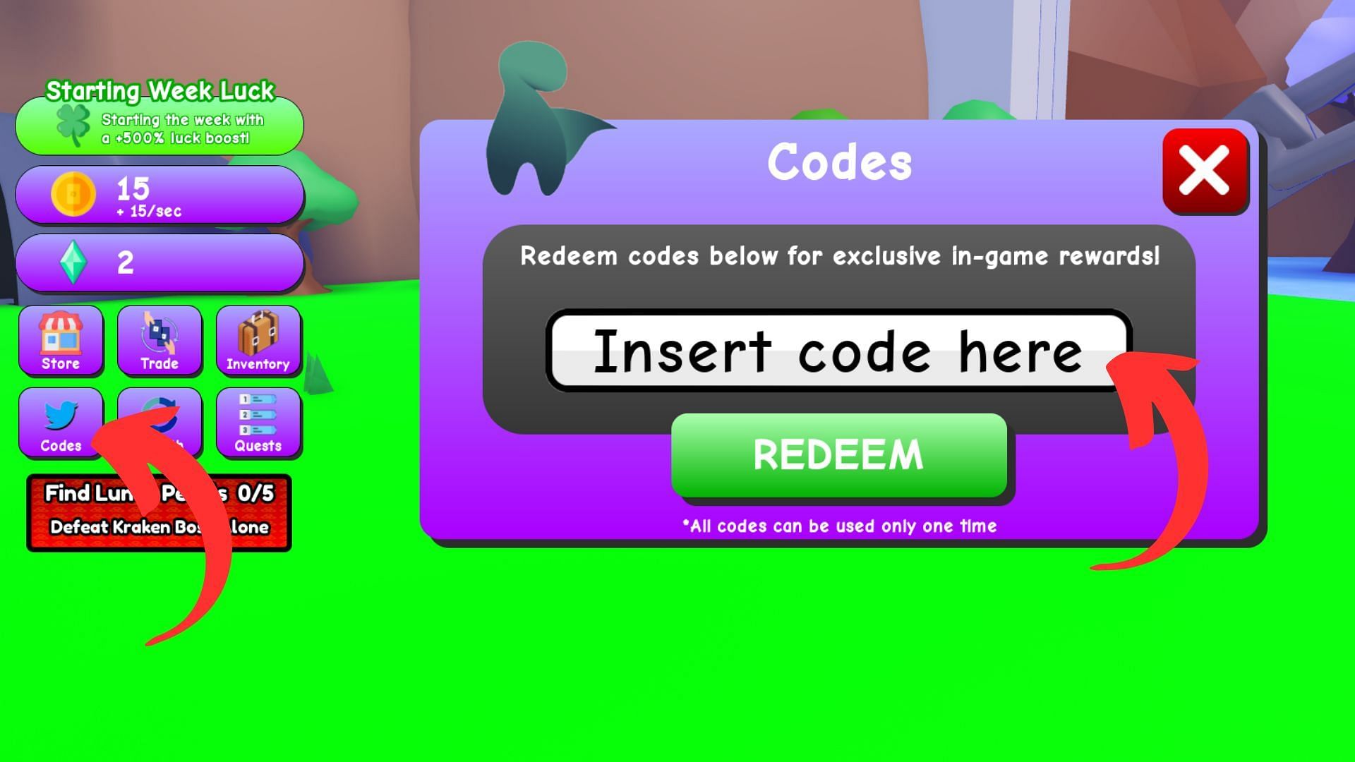 Redeem codes in Pet Trading Card Simulator (Image via Roblox || Sportskeeda)