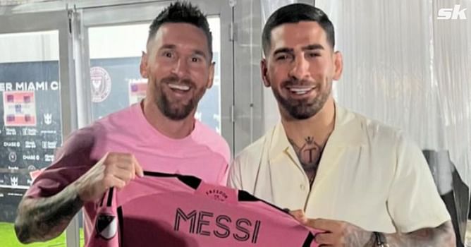 "An example for me and model for everyone" - UFC star Ilia Topuria makes social media post as he links up with Lionel Messi at Inter Miami game