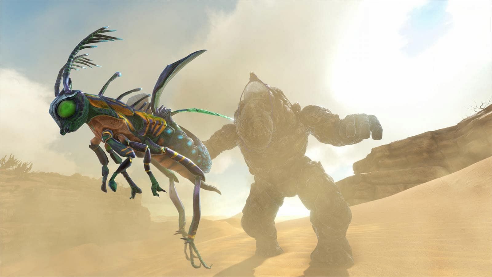 You can get Oil or Water from Jug Bugs in ARK (Image via Studio Wildcard)