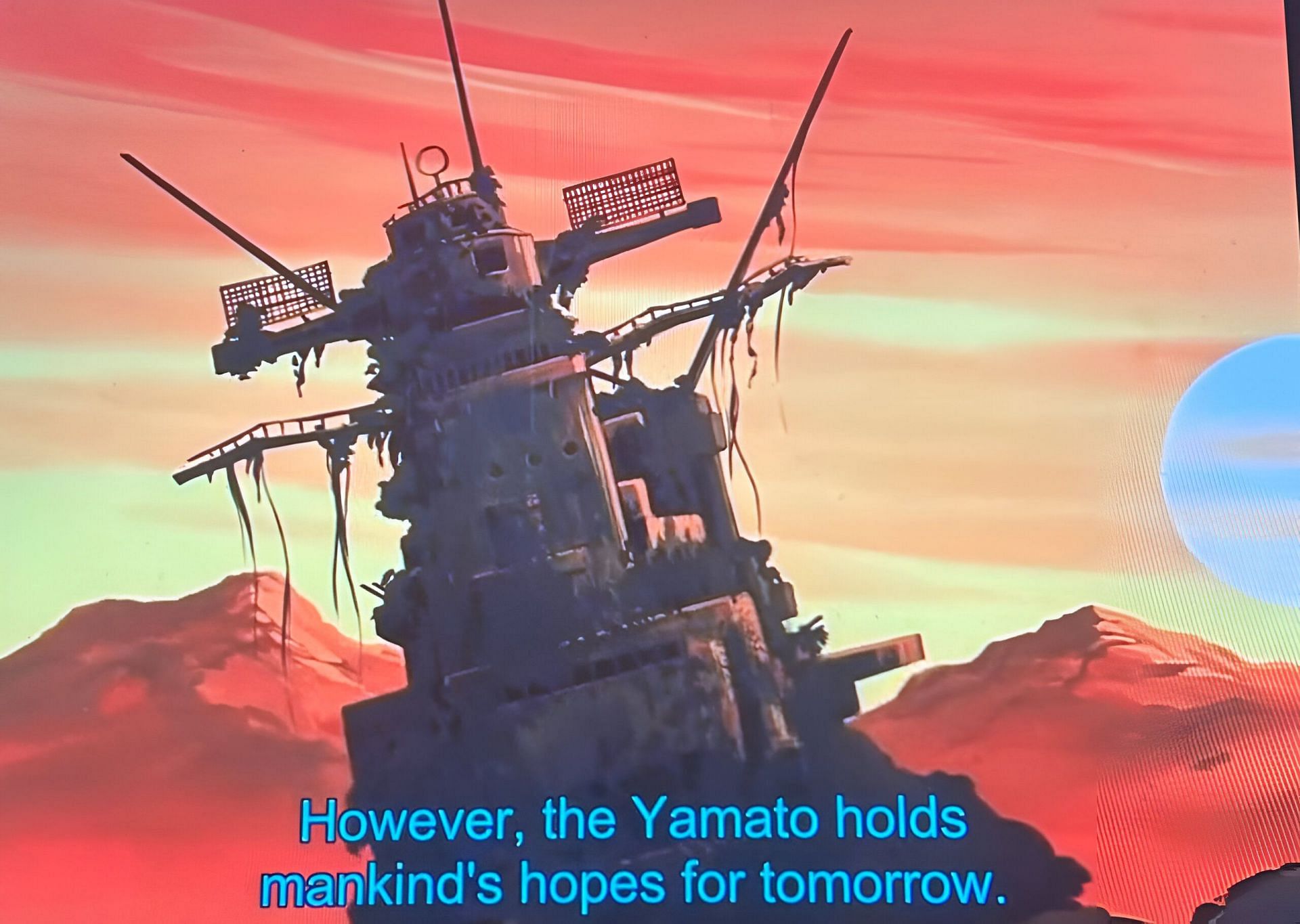 Space Battleship Yamato as seen in the anime (Image via Group TAc &amp; Academy Productions)