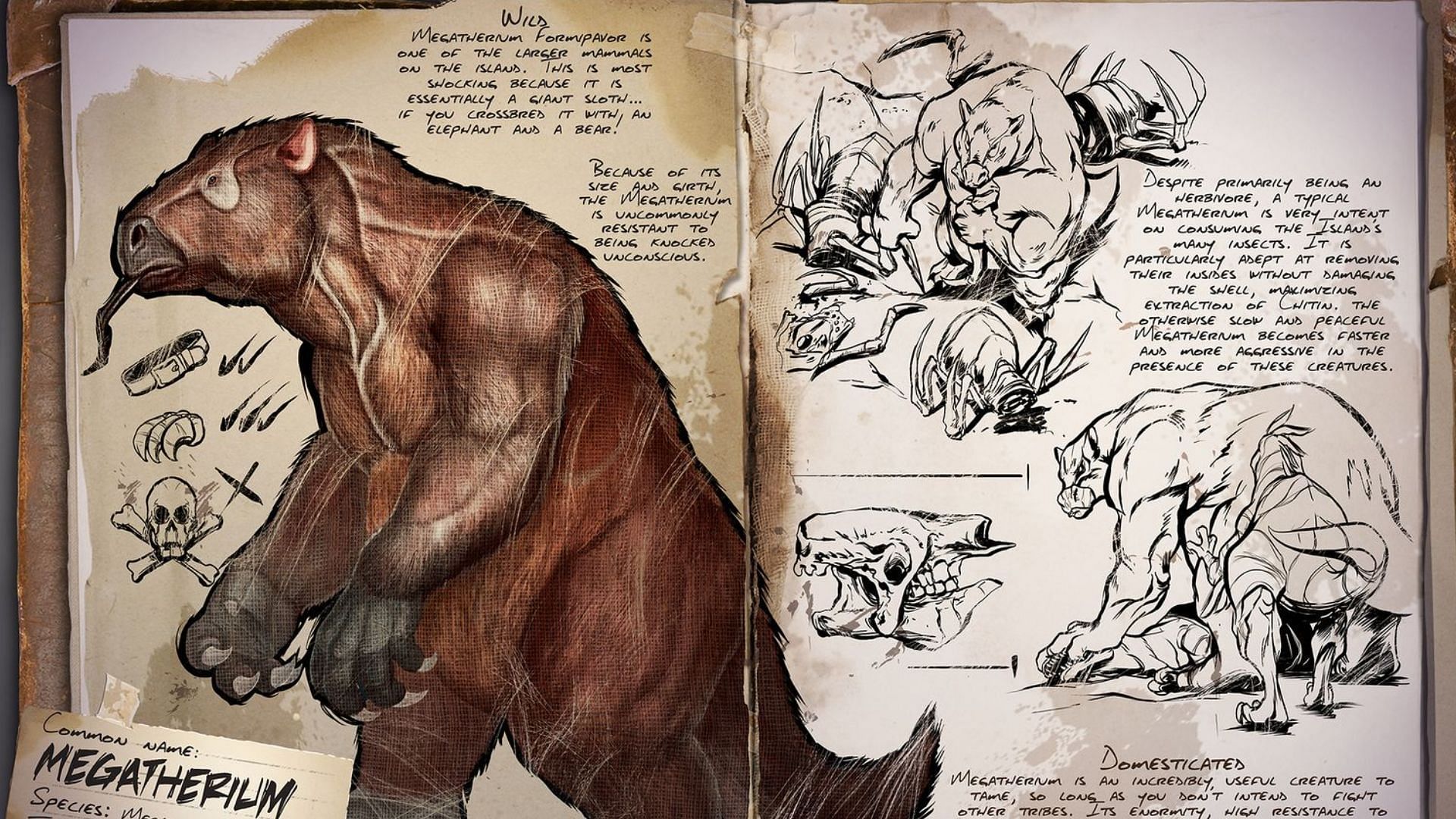 Players can use megatherium to kill bugs efficiently (Image via Studio Wildcard)
