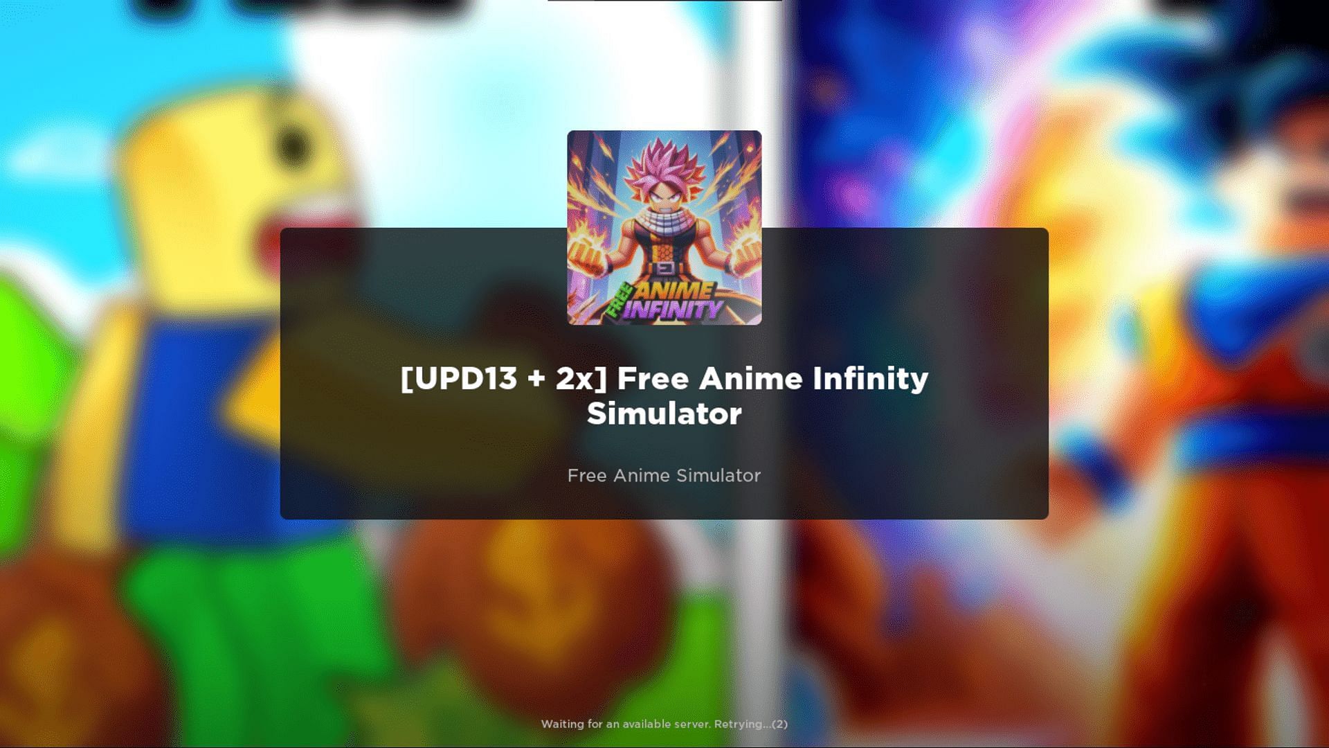 Free Anime infinity Simulator codes