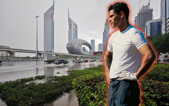 "We aren't in end times" - Ryan Garcia shares cryptic reaction after uncharacteristic flooding brings Dubai to standstill