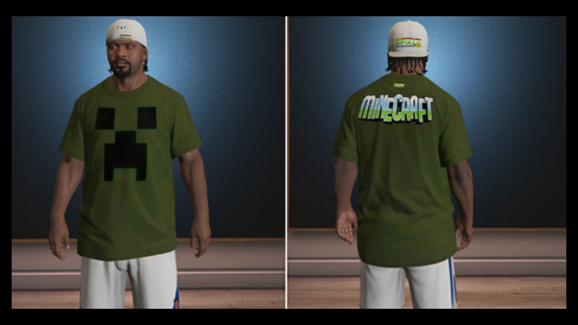 Minecraft shirt is one of the best Minecraft mods (Image via gta5-mods.com)