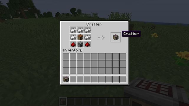 How to get Crafters Crafting Crafters advancement in Minecraft?