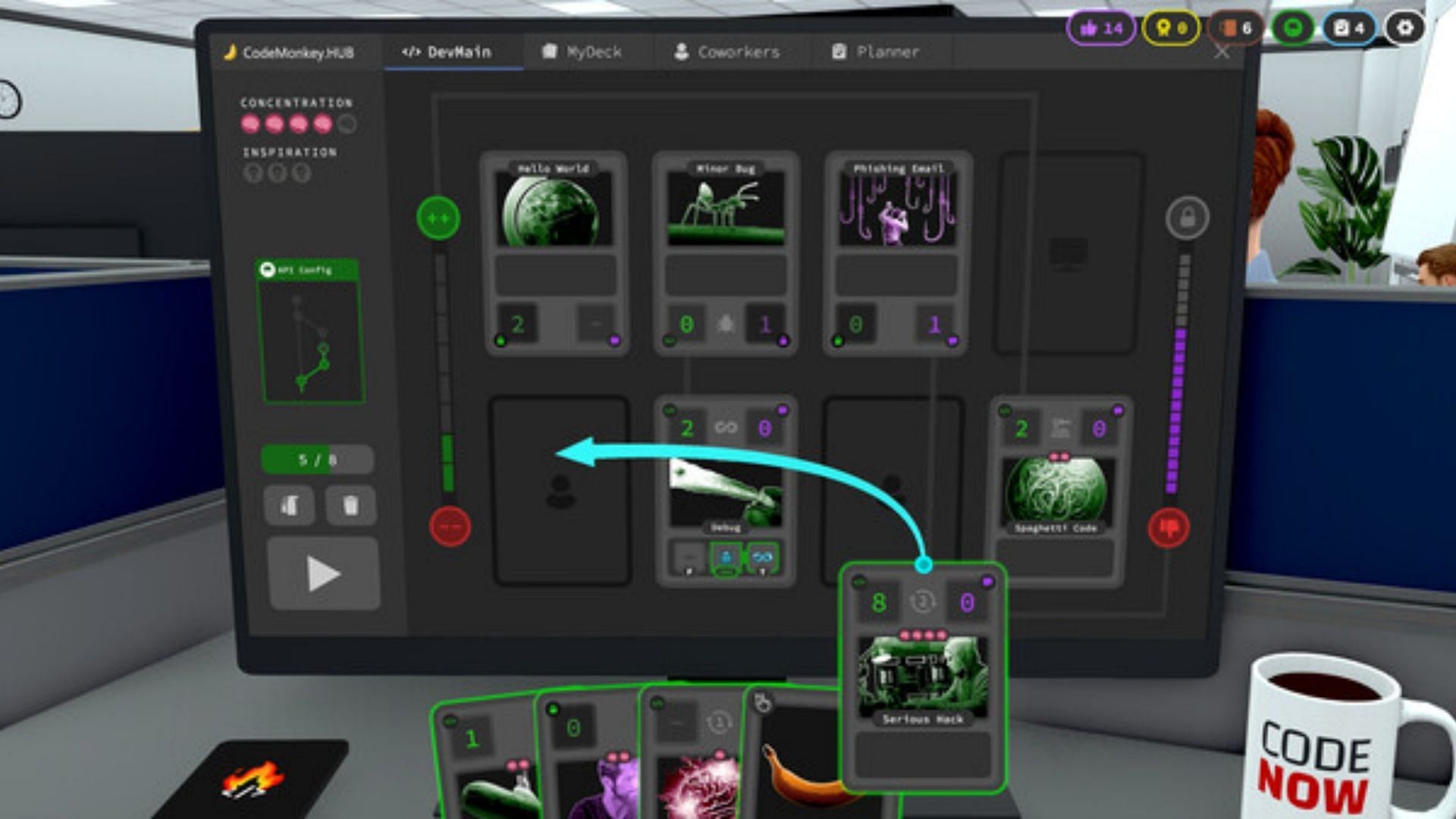 dev_hell looks complicated, but it has a very interesting premise (Image via Unhinged Studios)