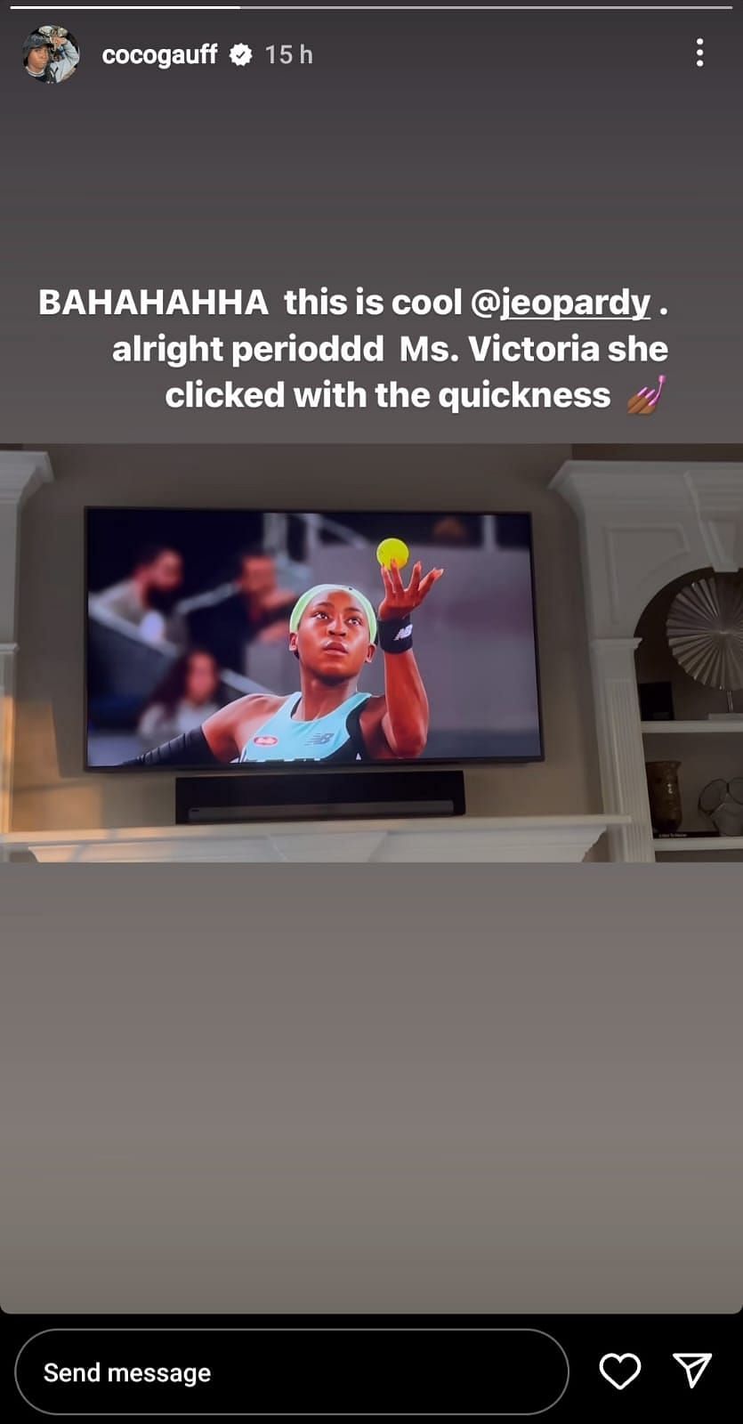 Coco Gauff&#039;s Instagram Story