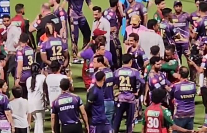 [Watch] Shah Rukh Khan hugs KL Rahul after KKR's victory over LSG in IPL 2024