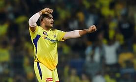 [Watch] Tushar Deshpande does DJ Bravo's dance celebration after taking wicket of Andre Russell in CSK vs KKR IPL 2024 clash