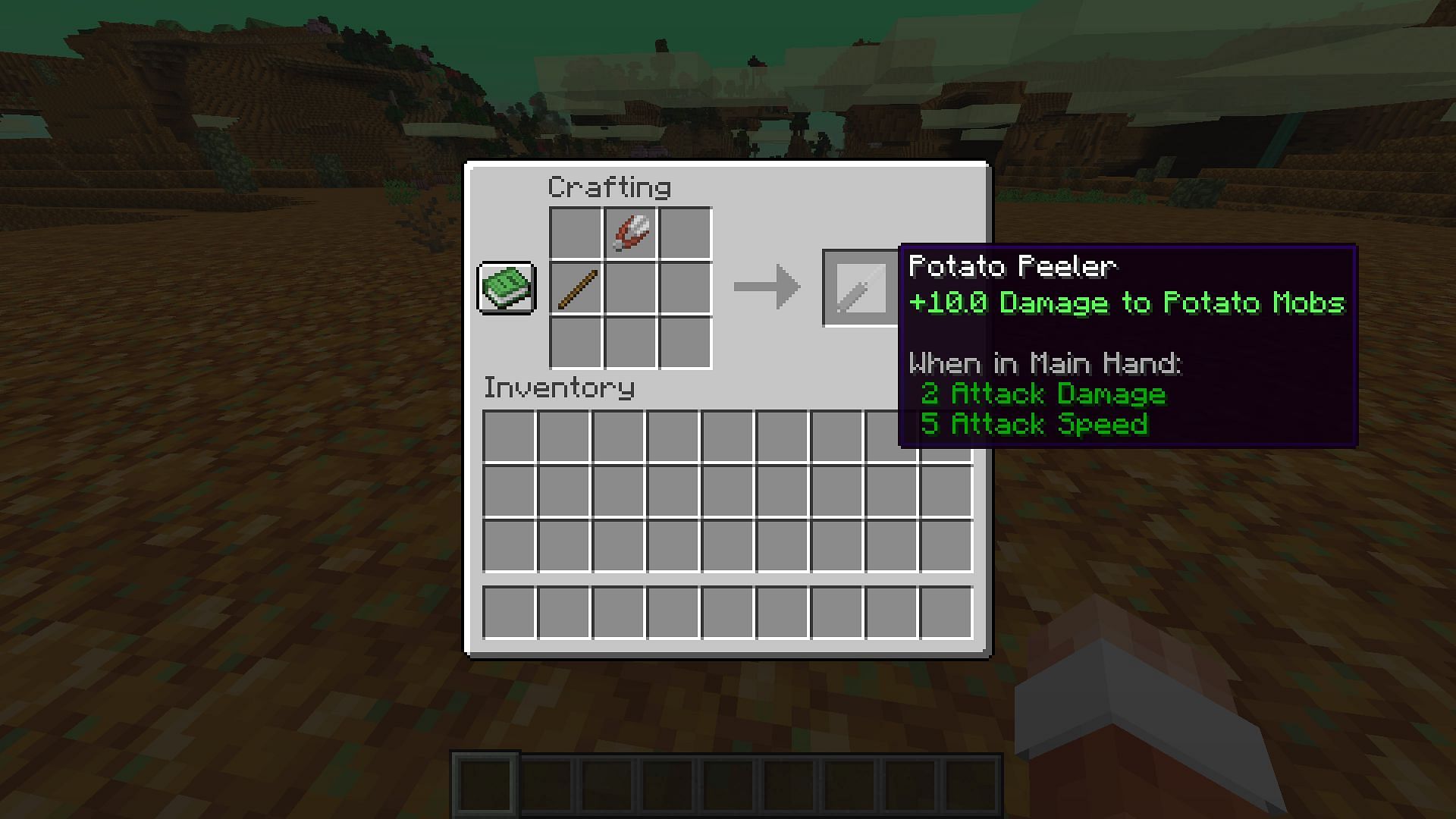 Minecraft Poisonous Potato update: List of all weapons