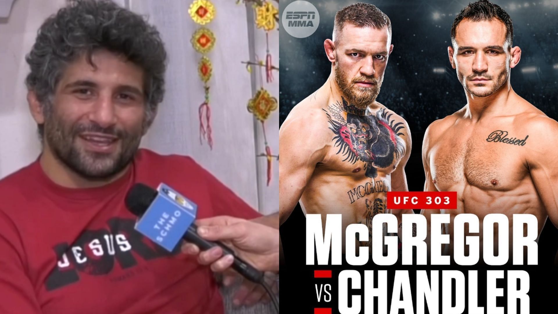 Beneil Dariush (left) predicts Conor McGregor vs. Michael Chandler (right) [Images courtesy of @beneildariush &amp; @mikechandlermma on Instagram]
