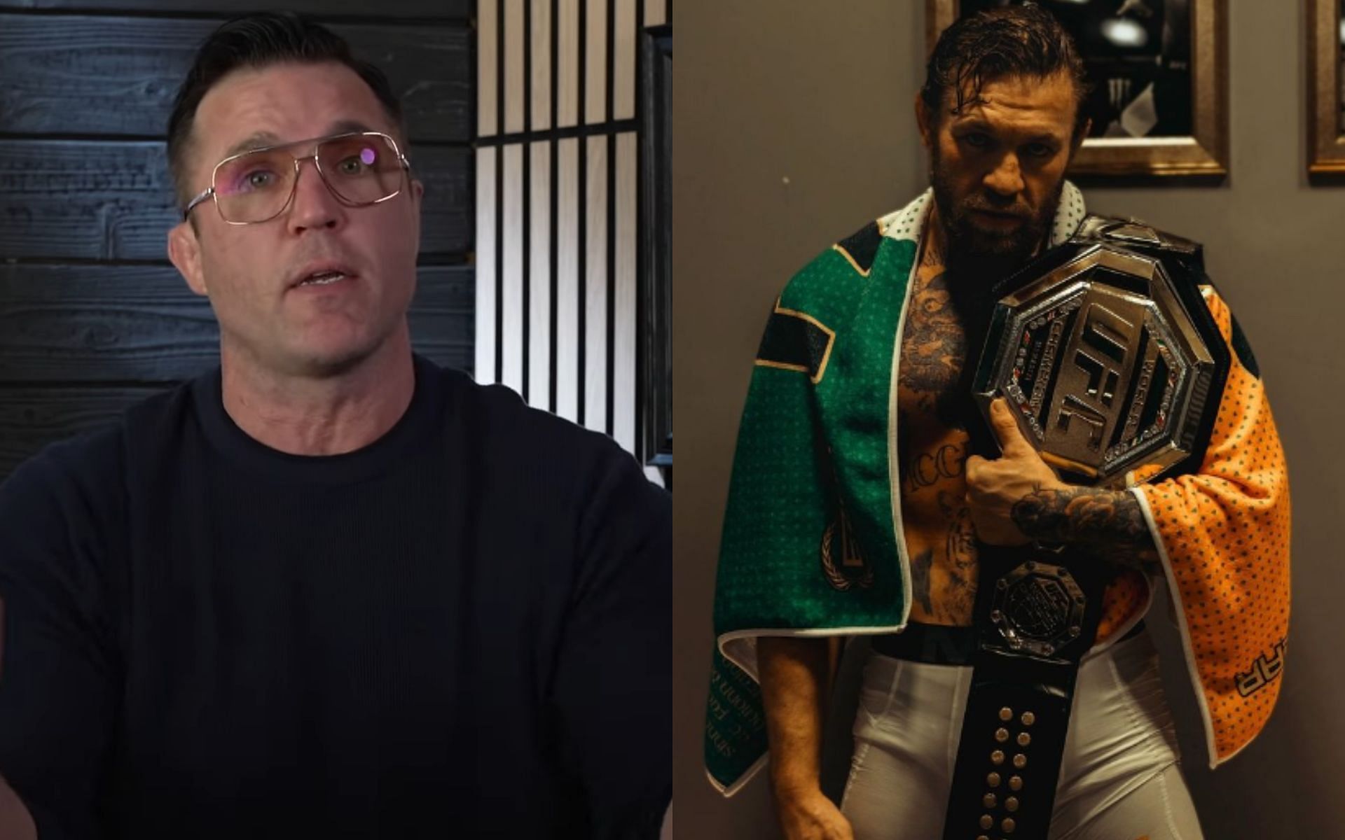 Chael Sonnen (left) is confused by the ambiguity surrounding Conor McGregor
