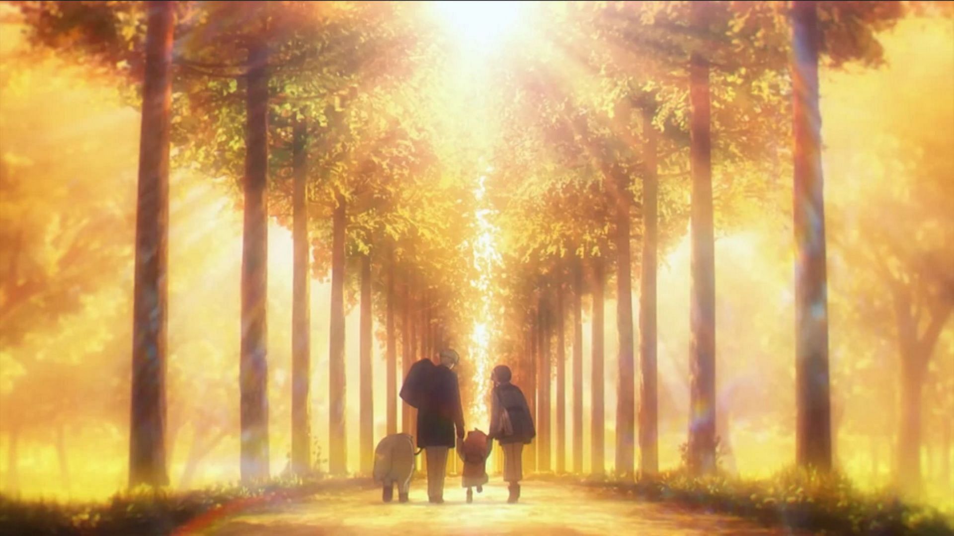 The Forgers finally going home (Image via CloverWorks and Wit Studio)