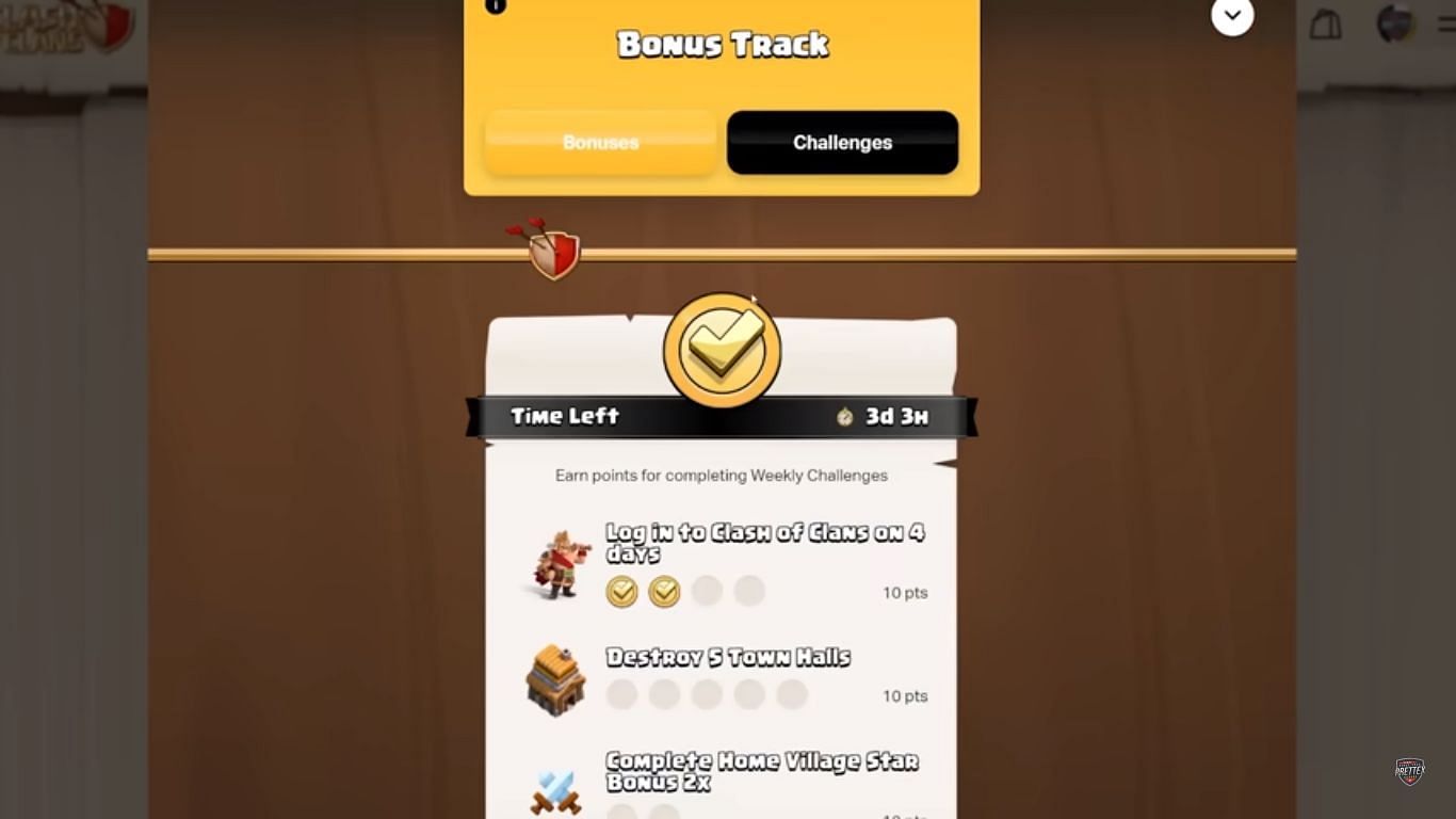Weekly challenges (Image via Supercell)