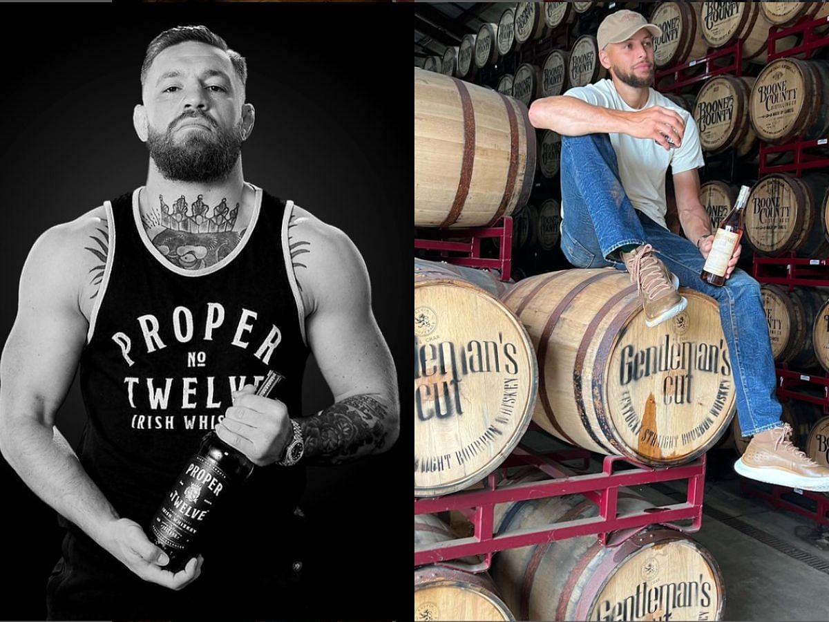 5 athlete-owned alcohol brands (Image via Instagram/ @properwhiskey, @gentlemanscutbourbon)
