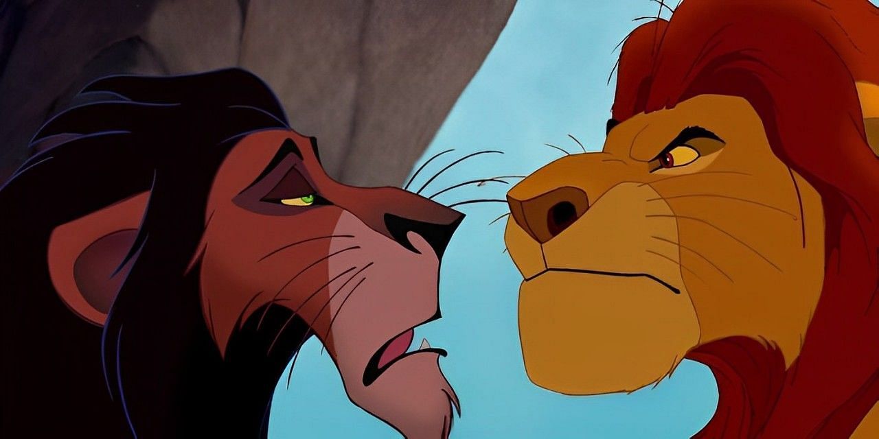 Simba and Scar from The Lion King (Image via Walt Disney Pictures Walt Disney Feature Animation)