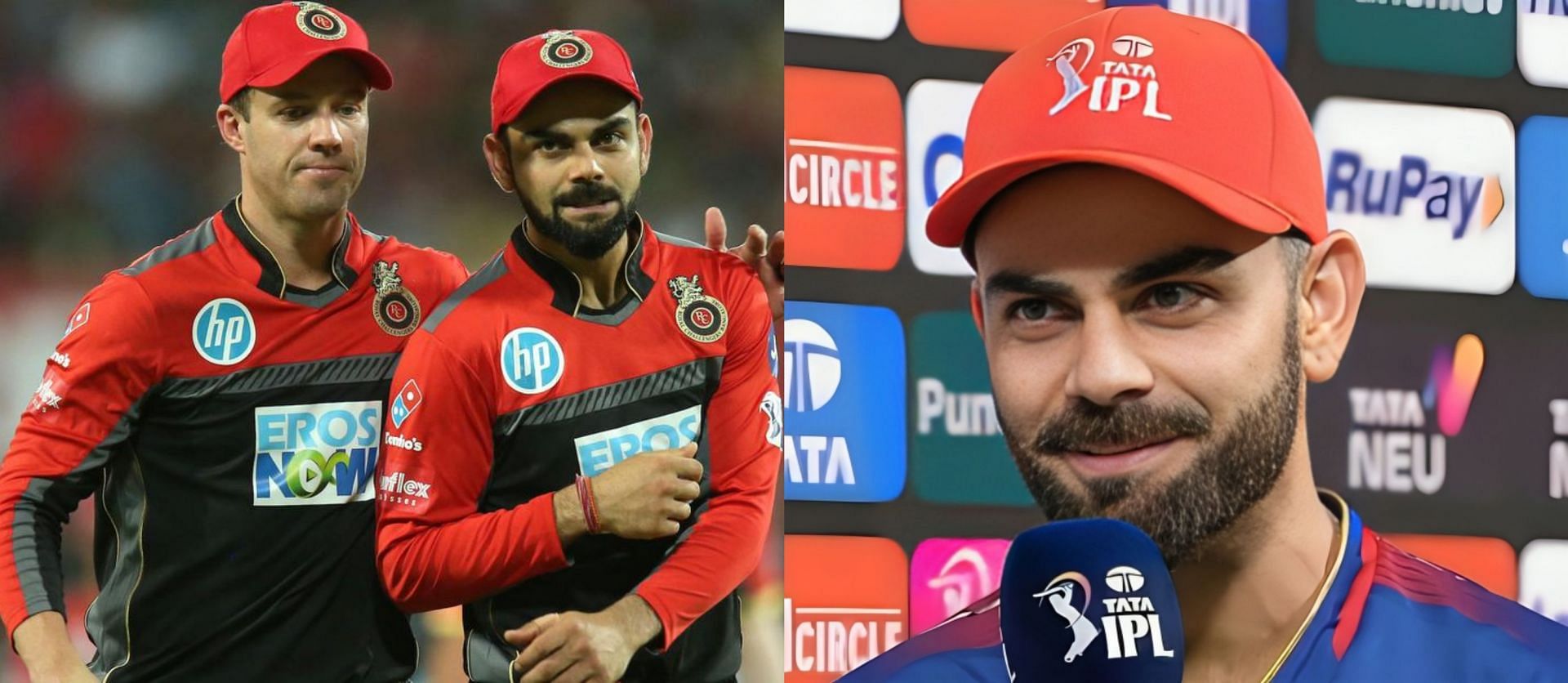 Former RCB player AB de Villiers has urged Virat Kohli to bat through the middle overs so that the team can fire from all cylinders when a player of his calibre stays at the crease for a longer duration of the innings