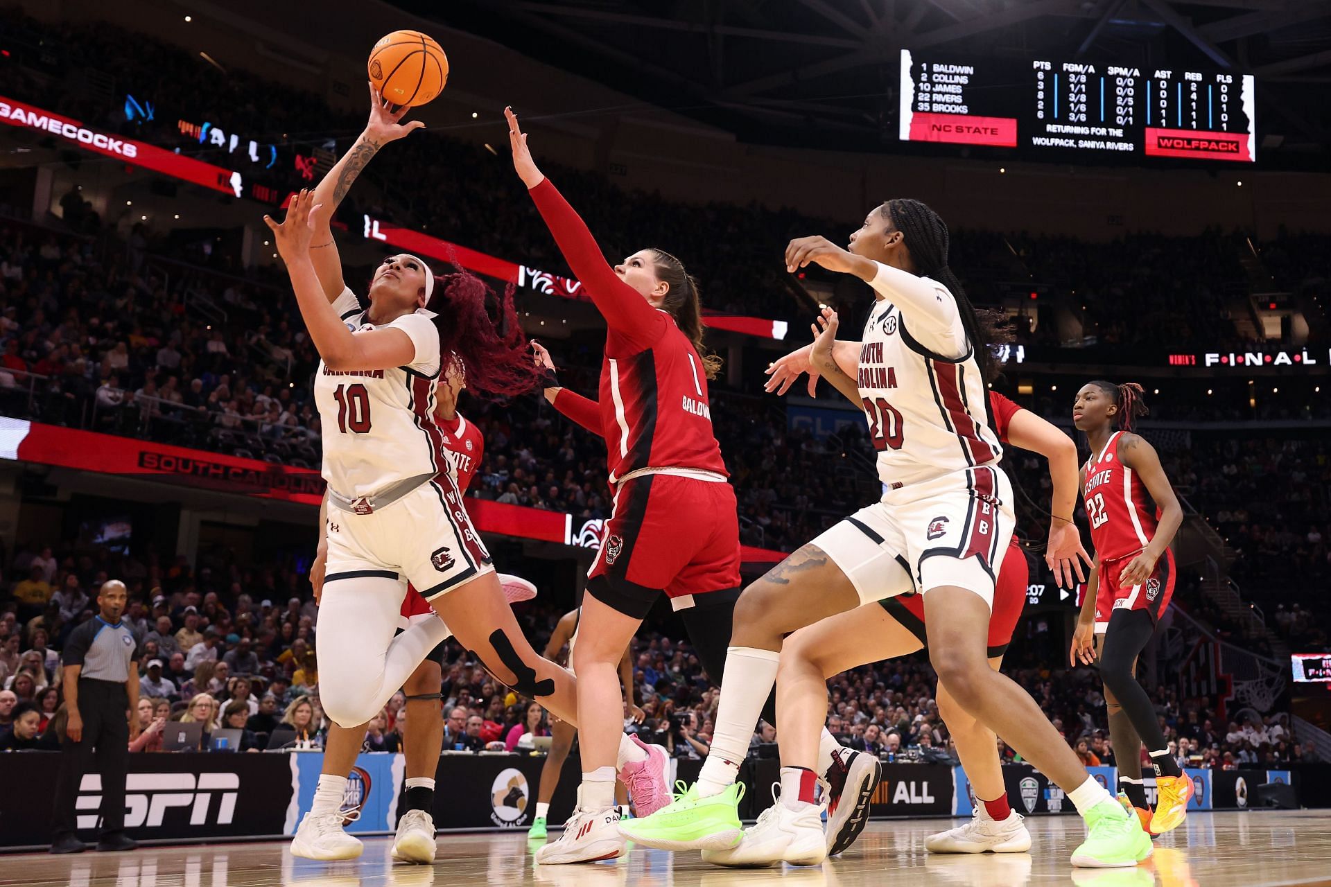 Cardoso averaged 14.4 points, 9.7 rebounds, 2.5 blocks and 2.0 assists per game to help South Carolina win the 2024 national championship.