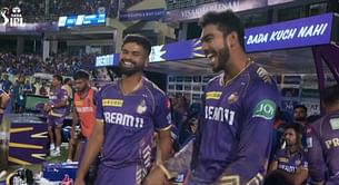 [Watch] Iyer duo enjoy Sunil Narine show in DC vs KKR IPL 2024 clash