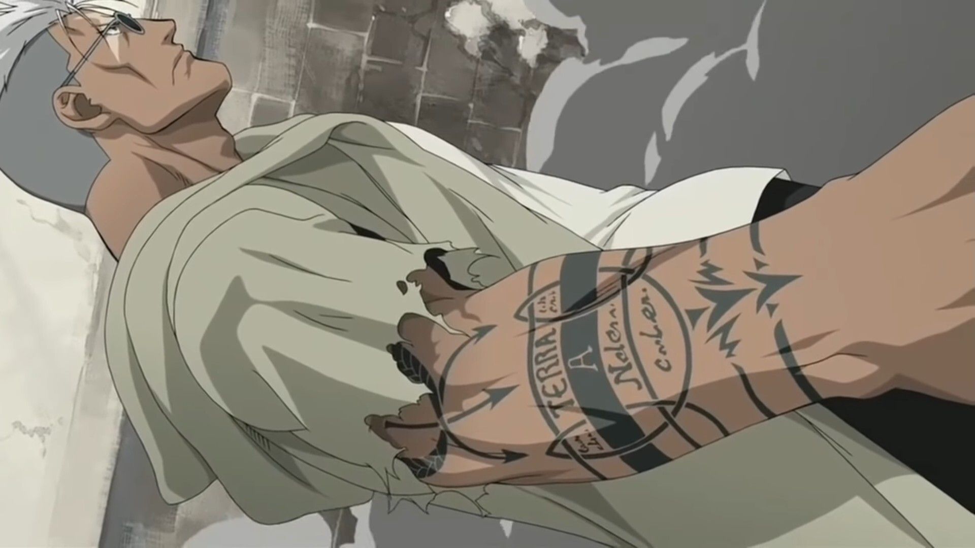 Scar as seen in the Fullmetal Alchemist: Brotherhood anime series (Image via BONES)