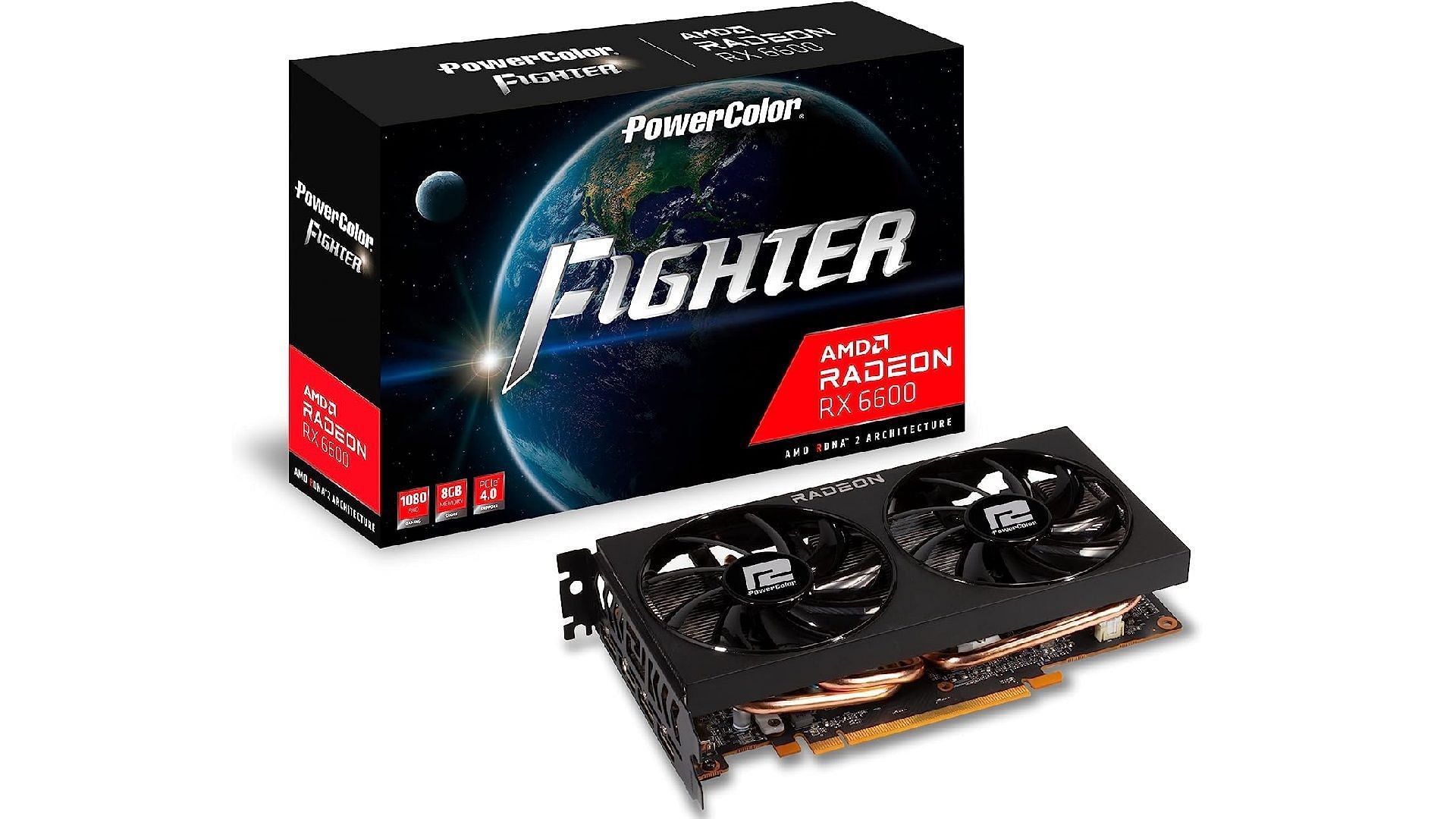 PowerColor AMD Radeon RX 6600 Graphics Card (Image via PowerColor/AMD)