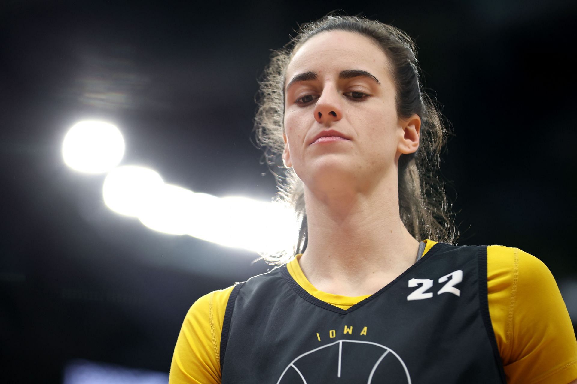 Caitlin Clark #22 of the Iowa Hawkeyes (Photo by Steph Chambers/Getty Images)