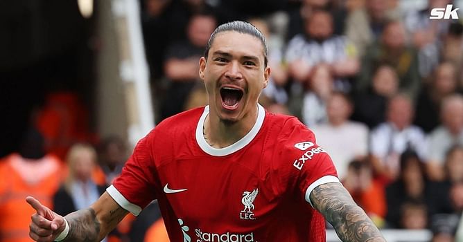 Darwin Nunez reacts after Liverpool beat Brighton to go top of Premier League