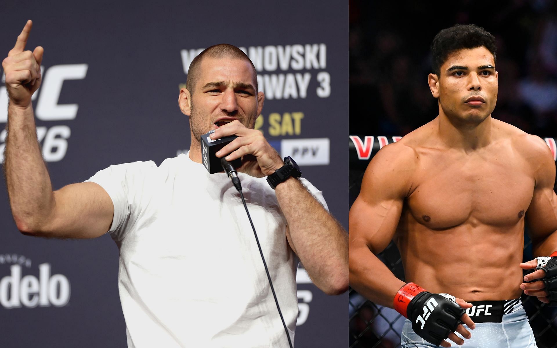 Sean Strickland (left) and Paulo Costa (right). [via Getty Images]