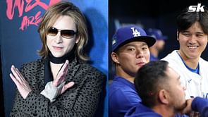 In Photos: Shohei Ohtani and Yoshinobu Yamamoto gift Japanese pop icon Yoshiki with exclusive autographed Dodgers jerseys