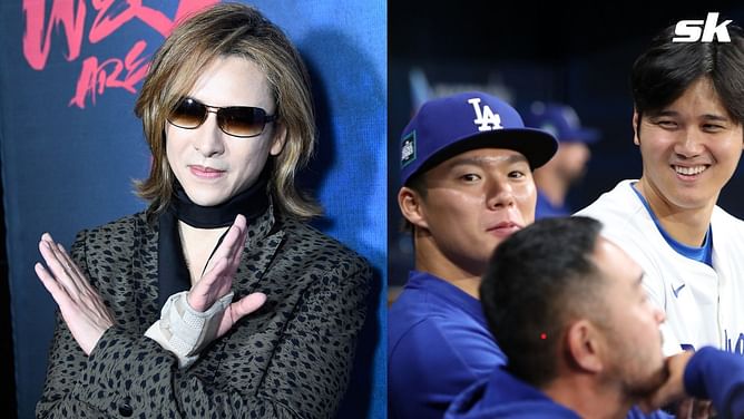 In Photos: Shohei Ohtani and Yoshinobu Yamamoto gift Japanese pop icon Yoshiki with exclusive autographed Dodgers jerseys