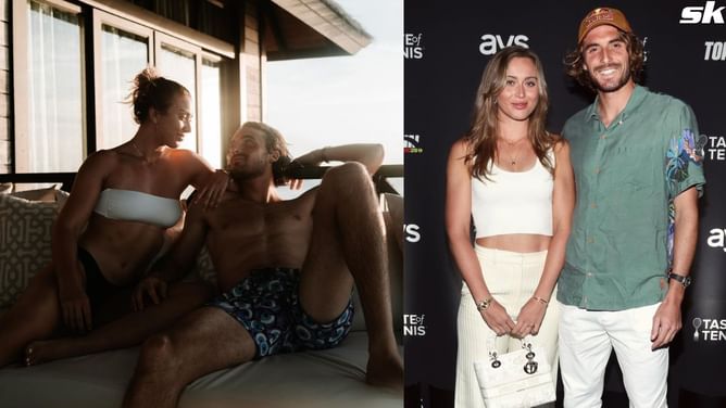 Stefanos Tsitsipas turns photographer for his girlfriend Paula Badosa as Greek shares exquisite snap of the Spaniard ft. Aston Martin