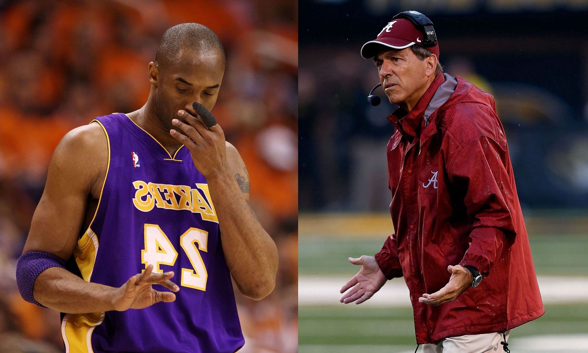 Nick Saban once reflected on the motivational message from basketball icon Kobe Bryant.