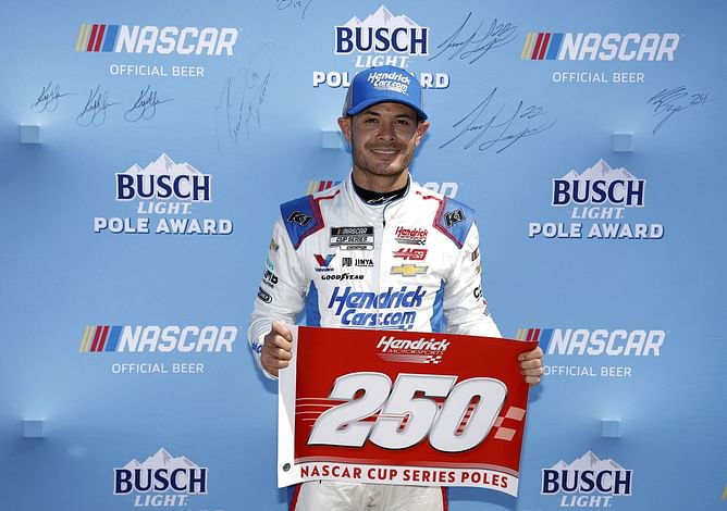 Kyle Larson secures third pole position of NASCAR Cup 2024 season at Texas Motor Speedway