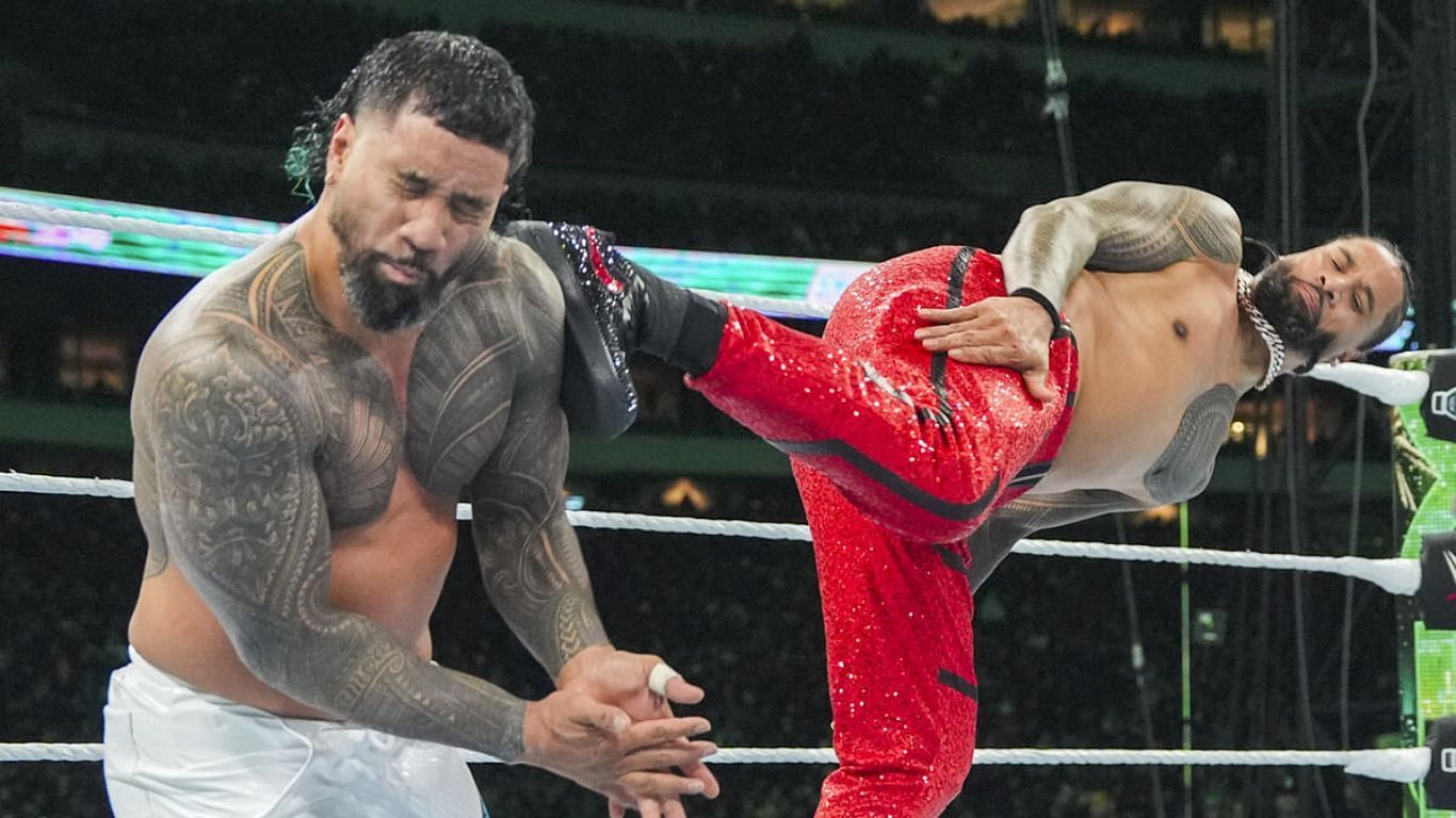 Jey Uso defeated Jimmy Uso at WrestleMania XL