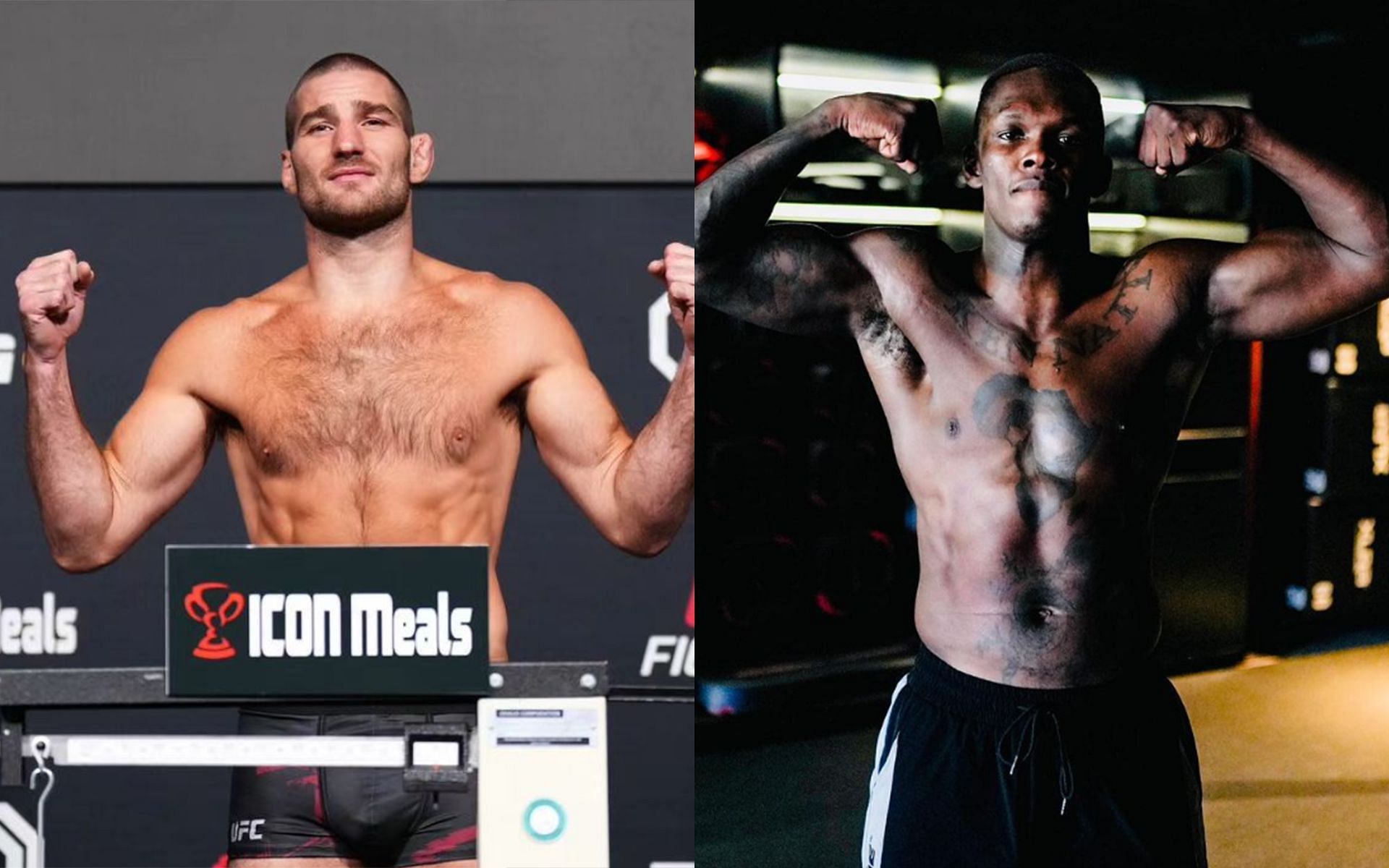 Former champions Sean Strickland (left) and Israel Adesanya (right) are frontrunners for the UFC middleweight title [Images Courtesy: @stricklandmma and @stylebender Instagram]