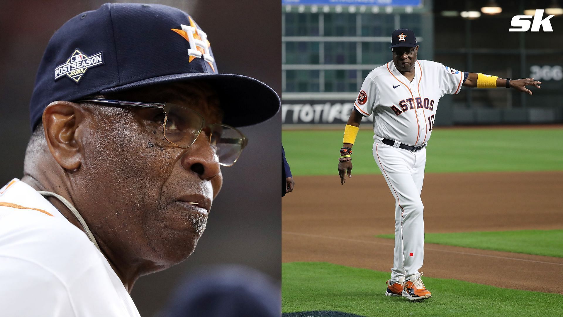 Former Astros manager Dusty Baker was given Baseball Digest