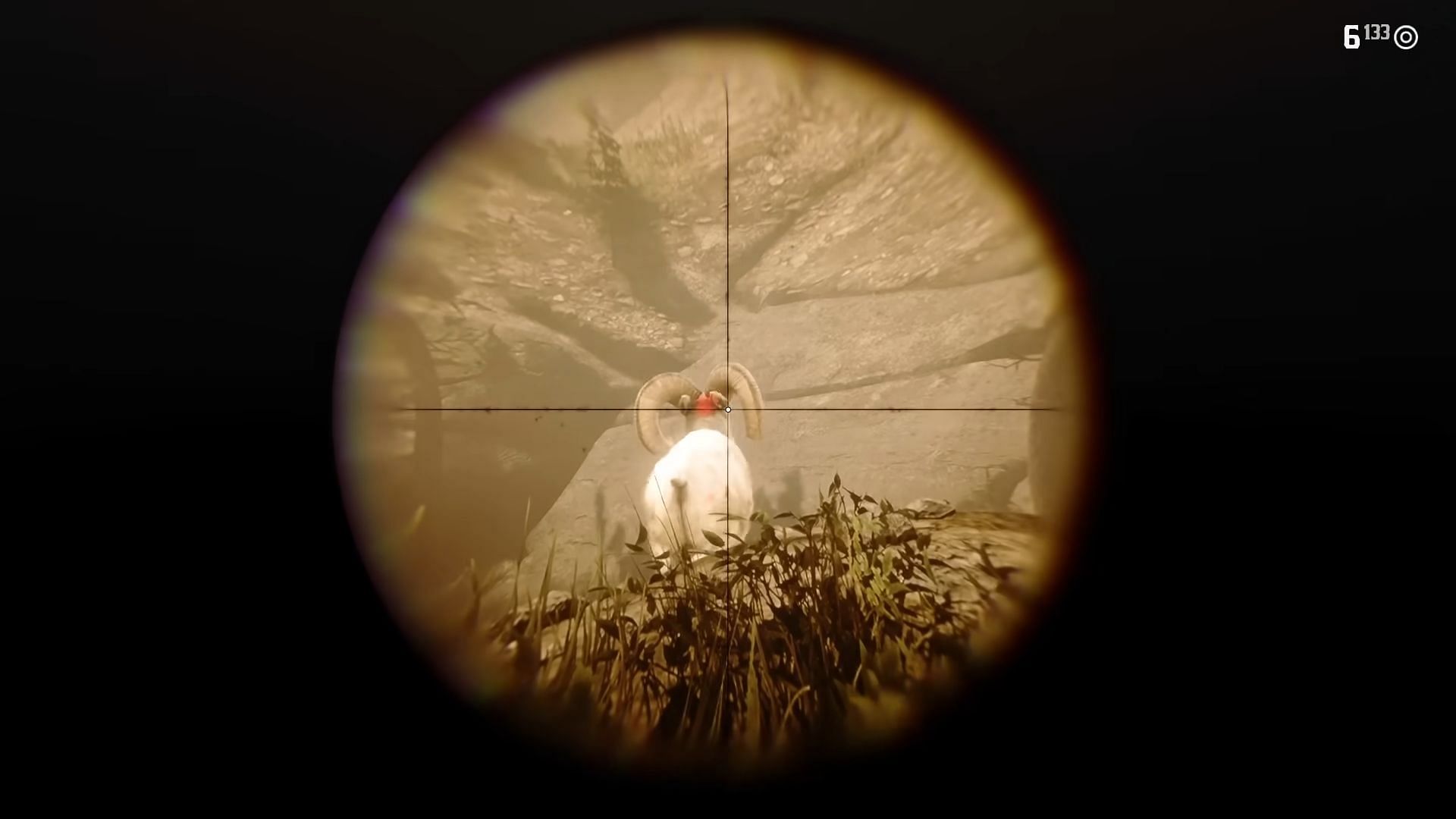 You&#039;ll need to be quick to kill the Legendary Bighorn Ram (Image via Rockstar Games || YouTube/Reptac)