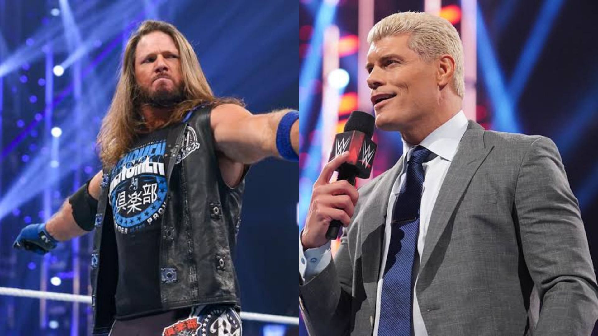 WWE सुपरस्टार एजे स्टाइल्स और कोडी रोड्स 