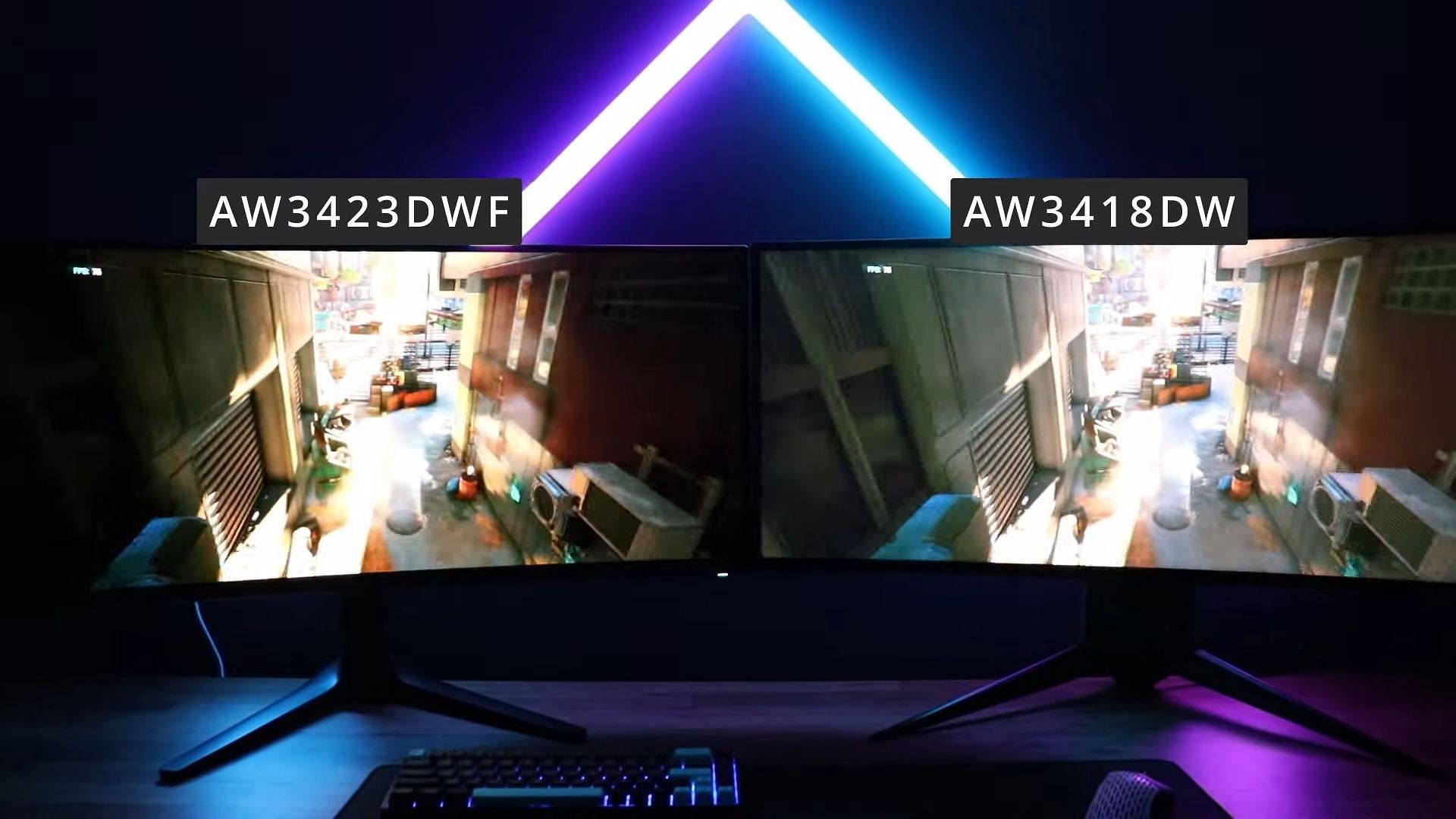 On the left, OLED vs IPS LCD display on the right (Image via Rob&#039;s Corner/YouTube)