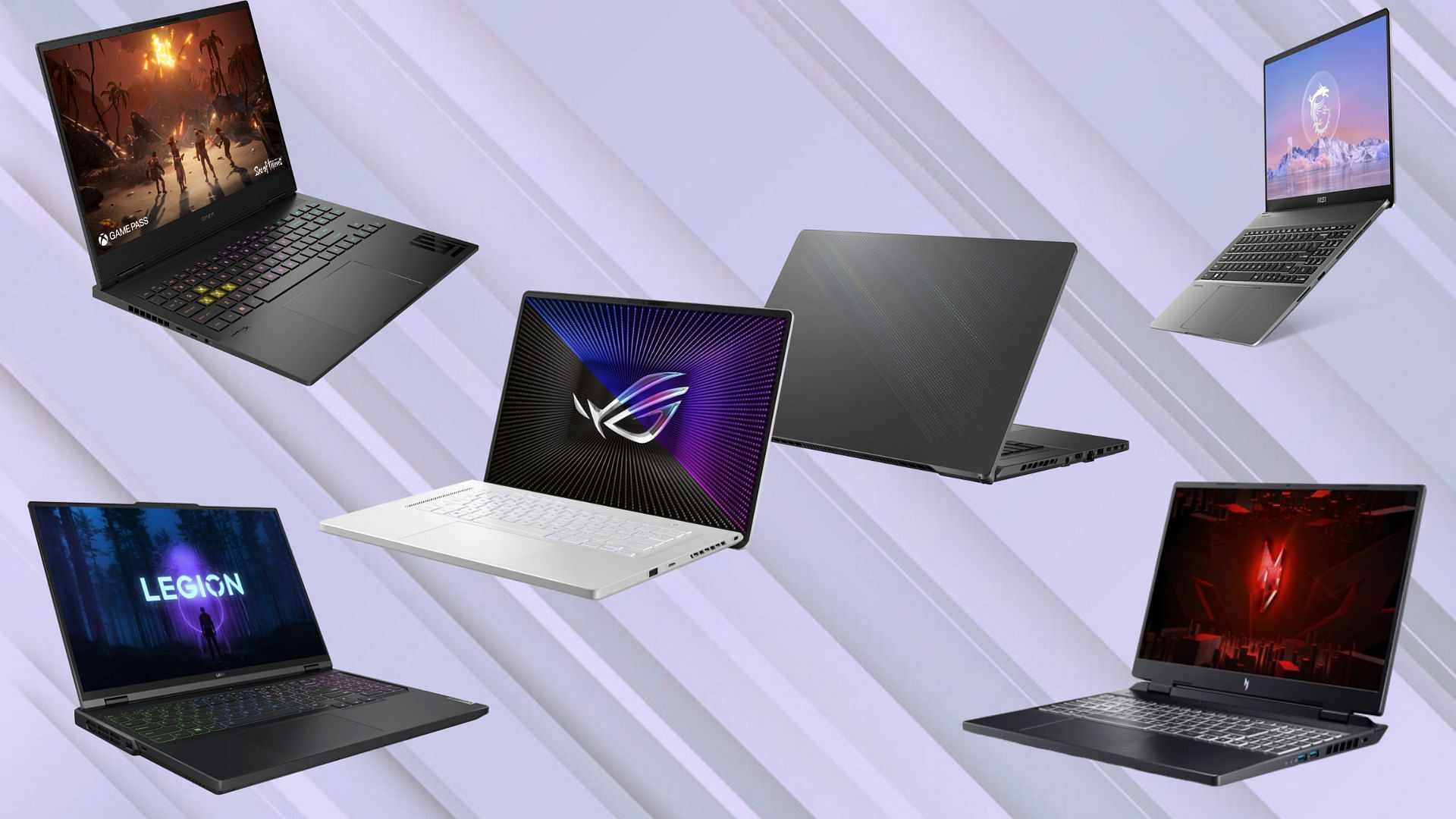 Best 16-inch gaming laptops of 2024 (Image via Asus, MSI, HP,  Acer, Lenovo)