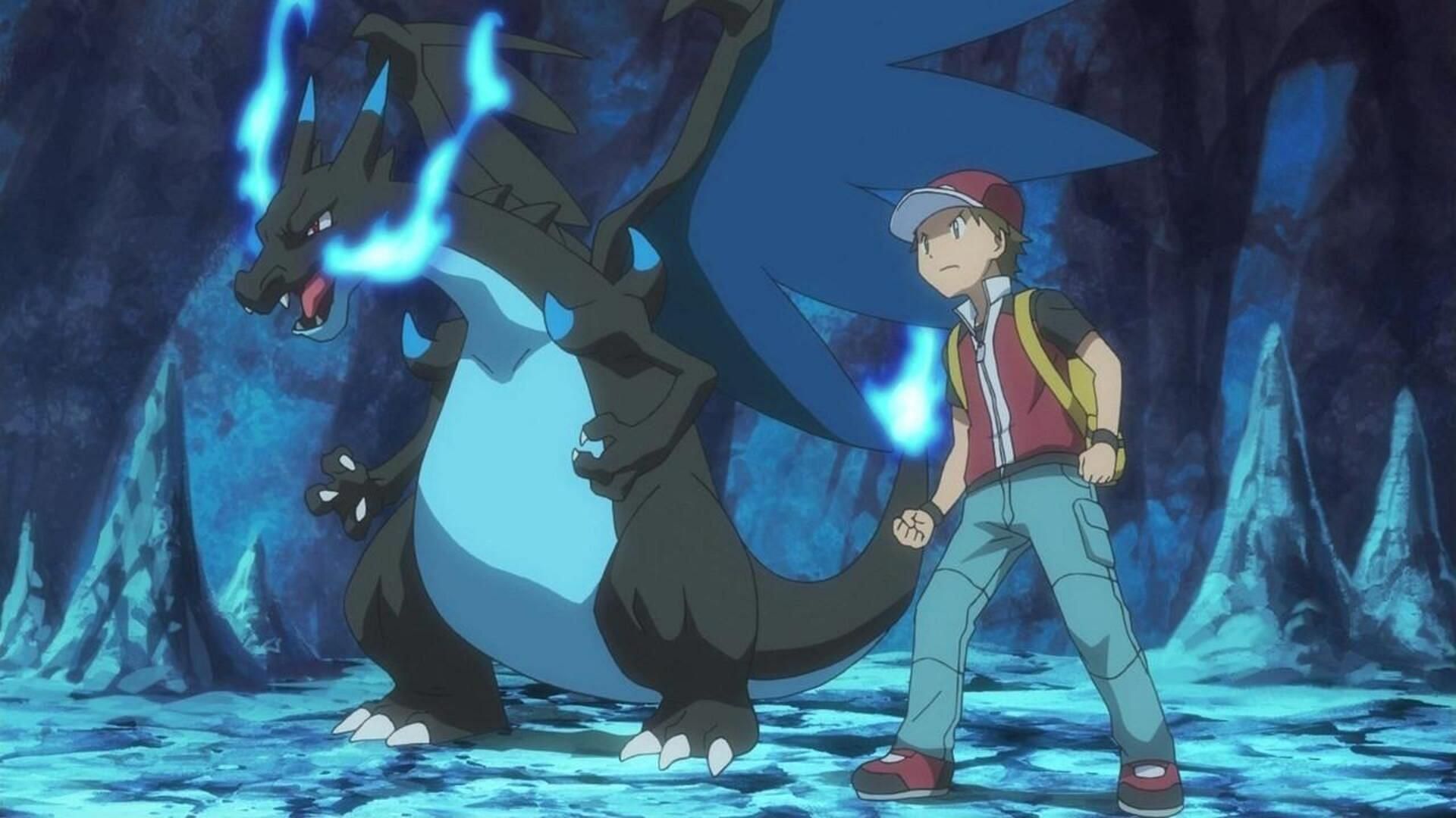 Mega Charizard X in the anime (Image via The Pokemon Company)