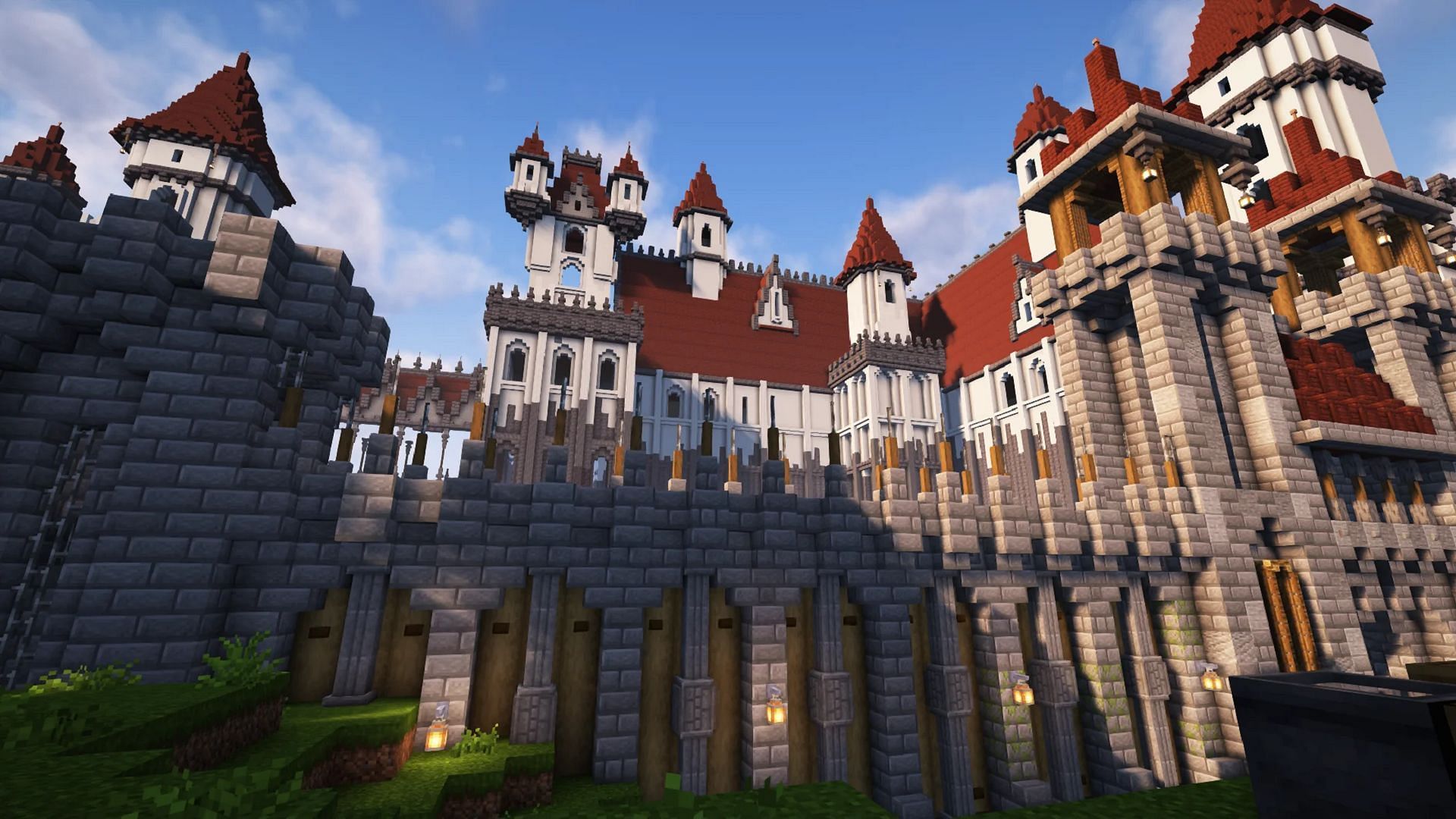 Minecraft player builds impressive medieval castle in survival