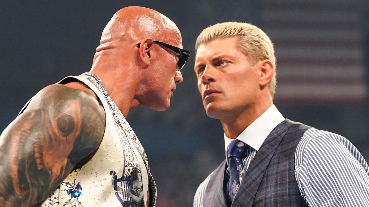 A still from an episode of WWE RAW.