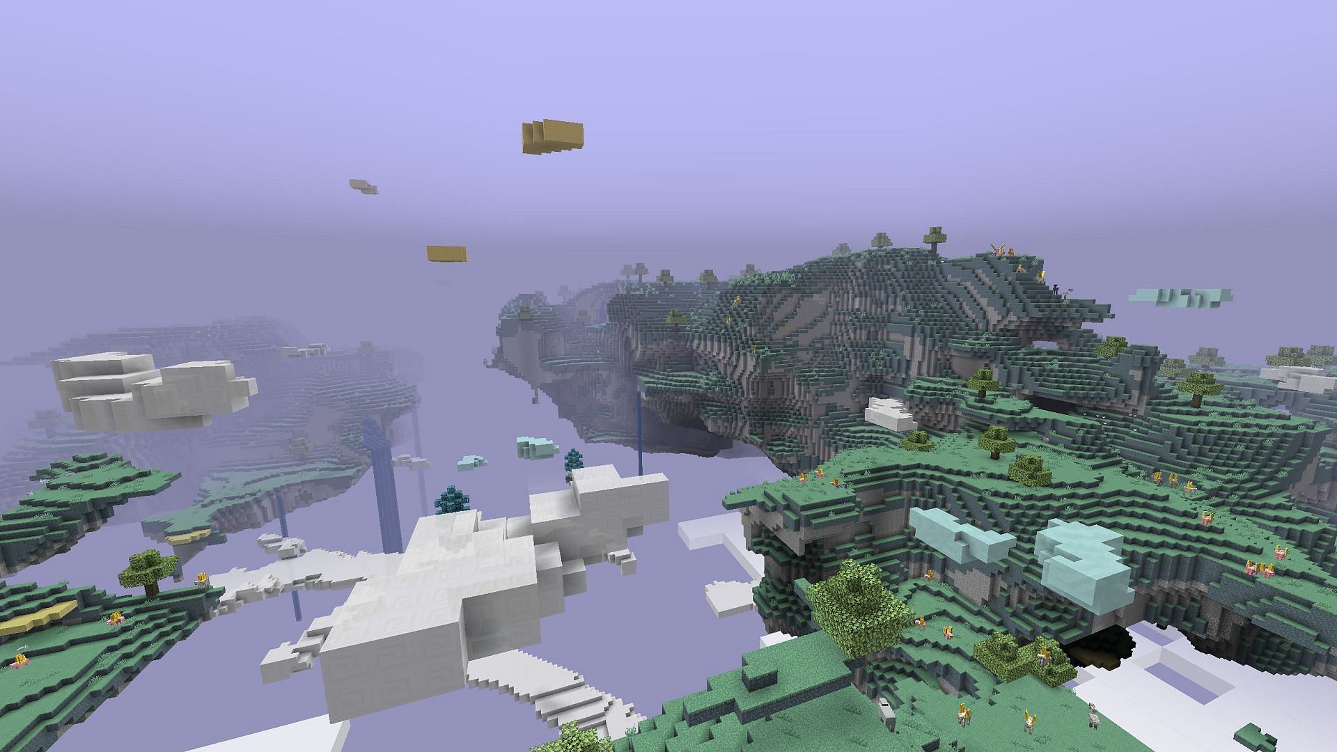 The Aether mod has long led to fans hoping for a sky dimension in vanilla (Image via Oz-Payn/Modrinth)