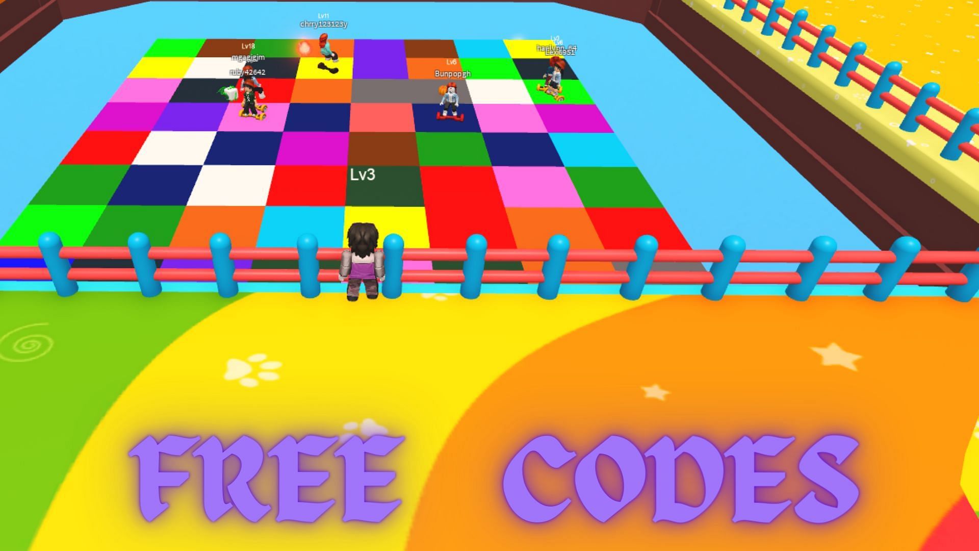 Free Active codes in Color Block (Image via Roblox)