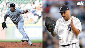 "Never in my life" - Carlos Rodon's wife Ashley can't contain laughter over Nestor Cortes' sly fake pitch against Guardians