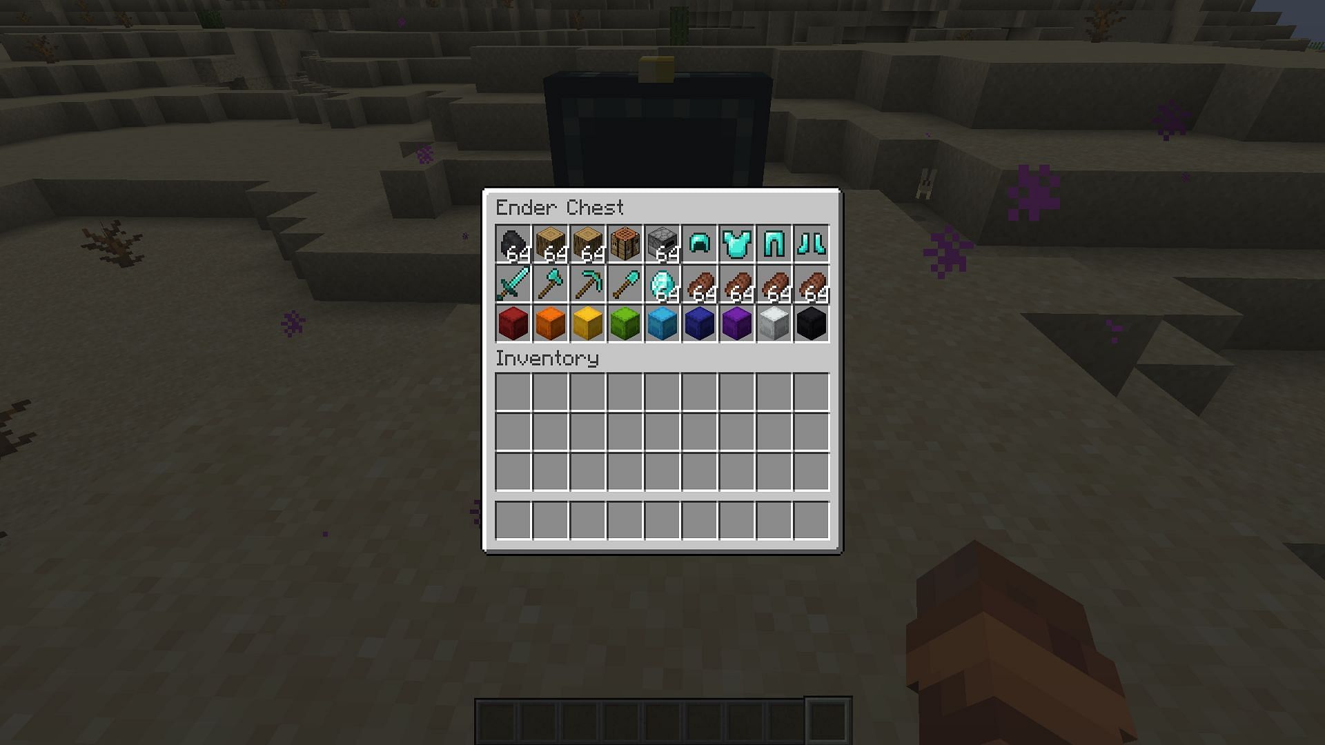 Ender chests are by far the best place to keep valuables tucked away (Image via Mojang Studios)