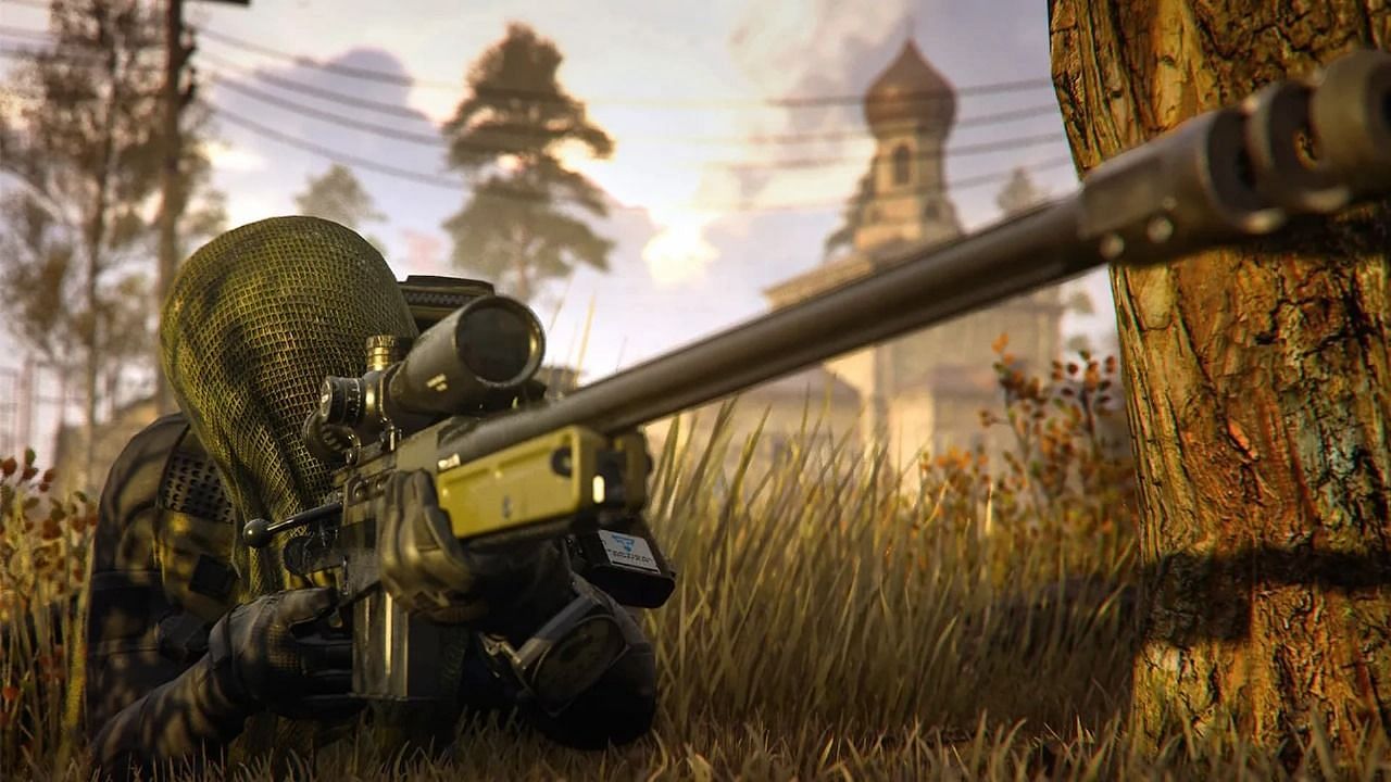 Campers in Warzone often pick up sniper rifles. (Image via Activision)